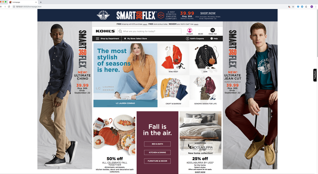This is the old at Kohls page